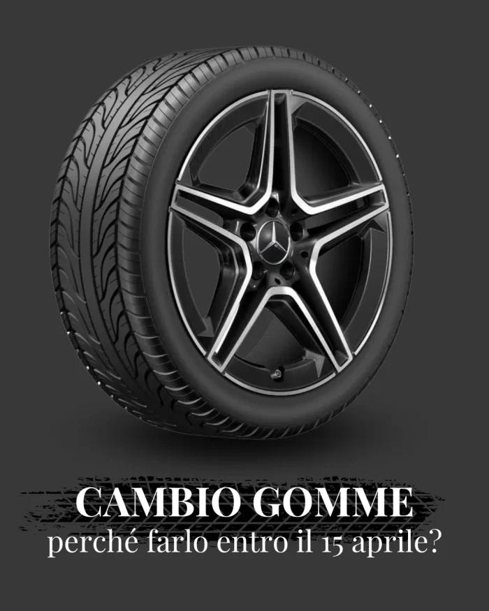 Cambio gomme da invernali a estive è obbligatorio.